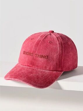 🌷Anthropologie Intentionally Blank Shore Things Baseball Cap